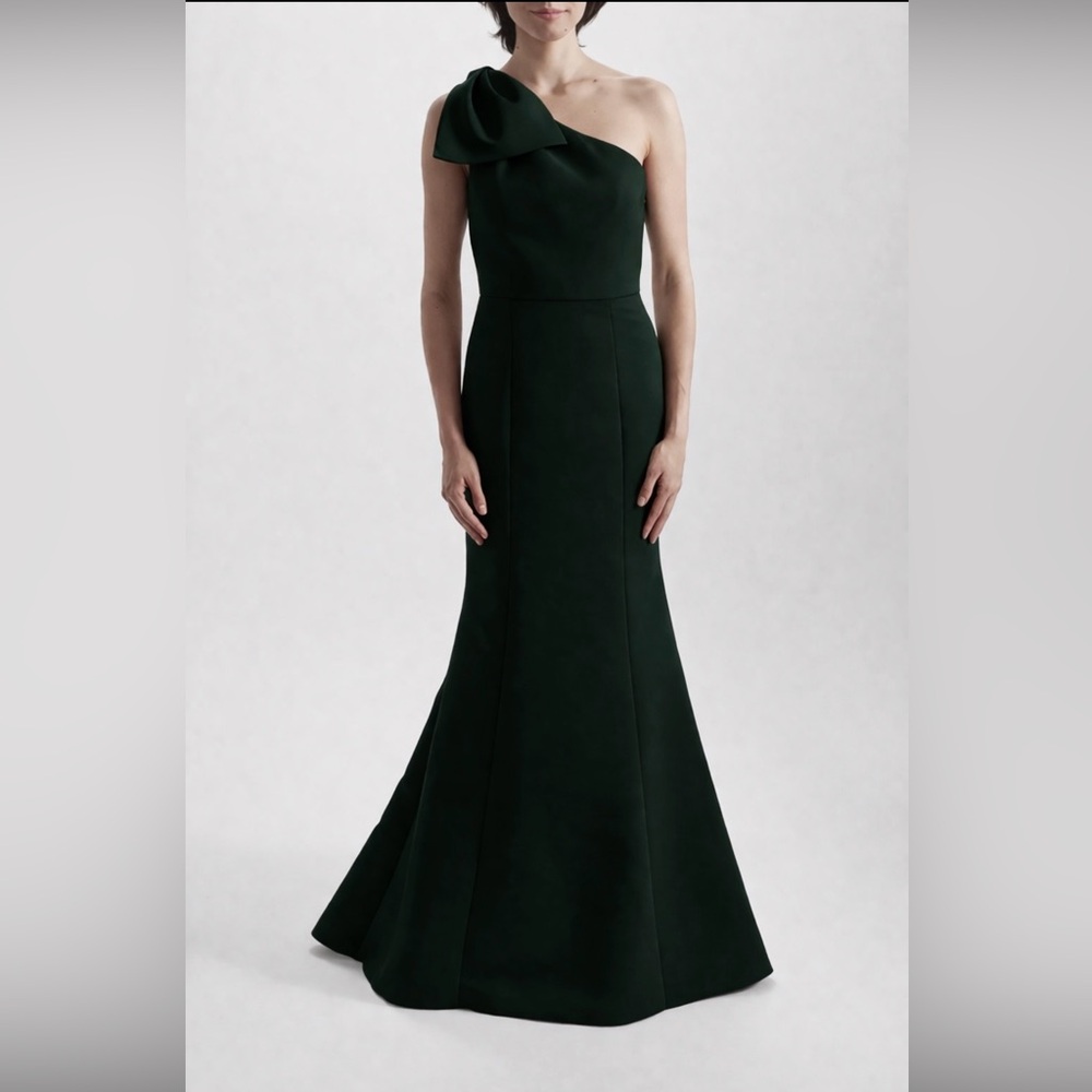 Amsale Sierra Forest Green dress size 6